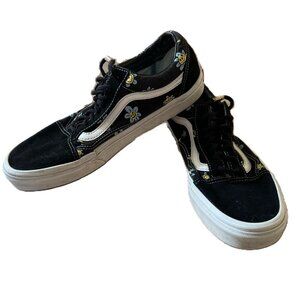 VANS Off the Wall Old Skool Trippy Grin Floral Shoes Women's US 11 Men's US 9.5